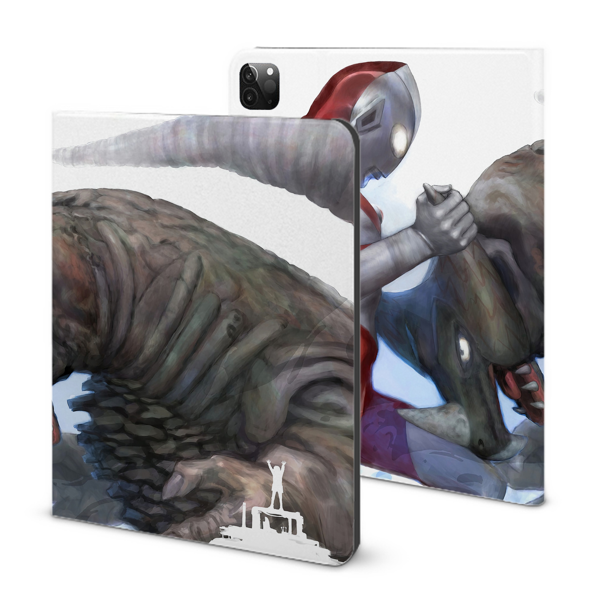 （画像用） ウルトラマン Ultraman IPadケース ペンホルダー付き ブックスタイルデザイン